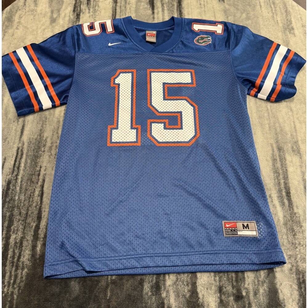 NIKE Florida Gators Tim Tebow #15 Football Jersey Youth Medium M 12-14 Blue B23